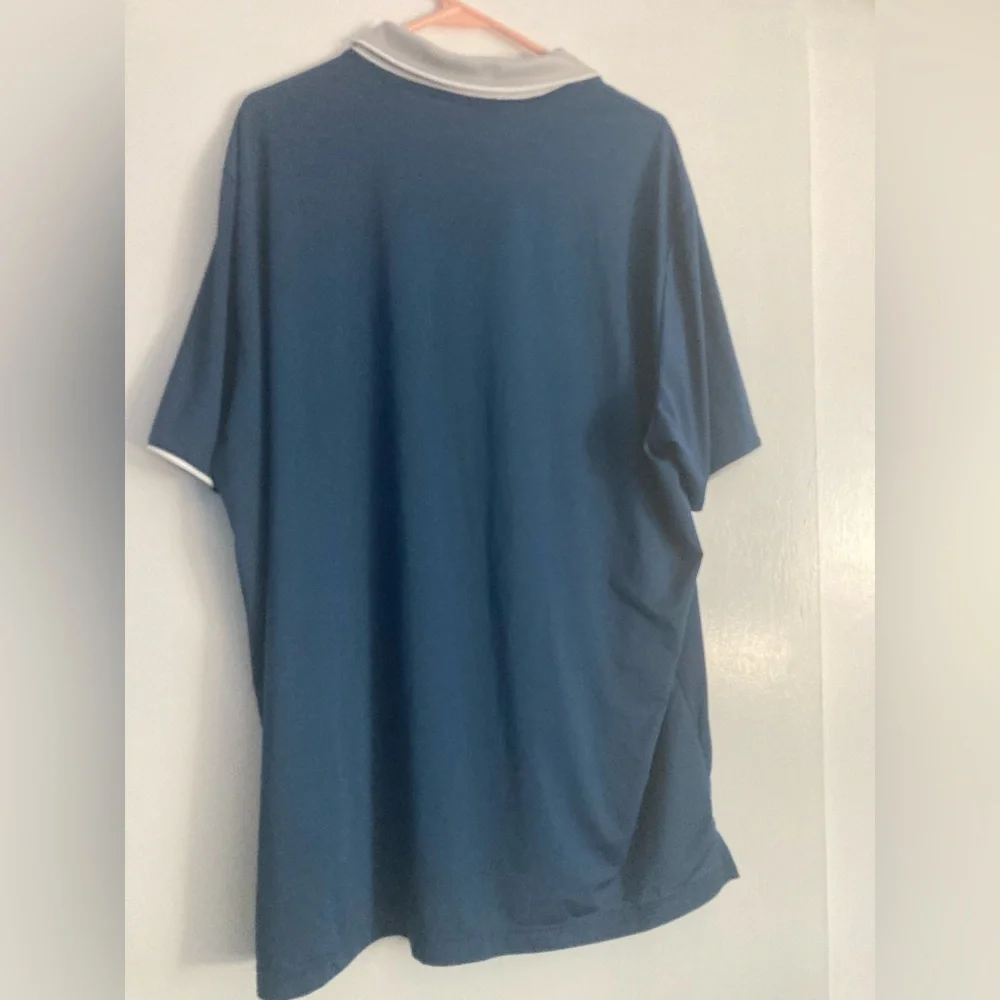 Adidas SZ XXL Navy and Beige Climalite Shirt